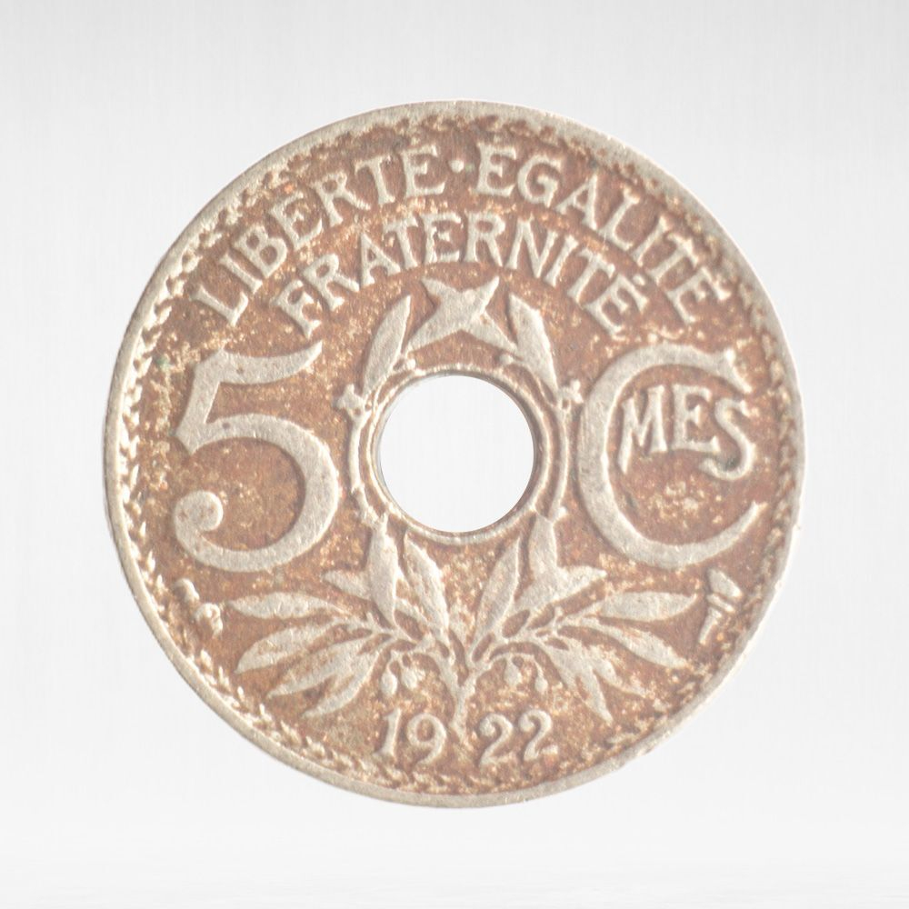France, 5 Centimes 1922, F