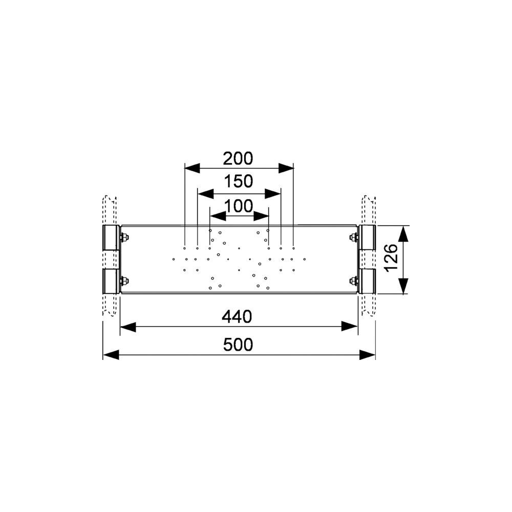 Монтажная пластина для сантехнической арматуры (цена за 1шт.)
