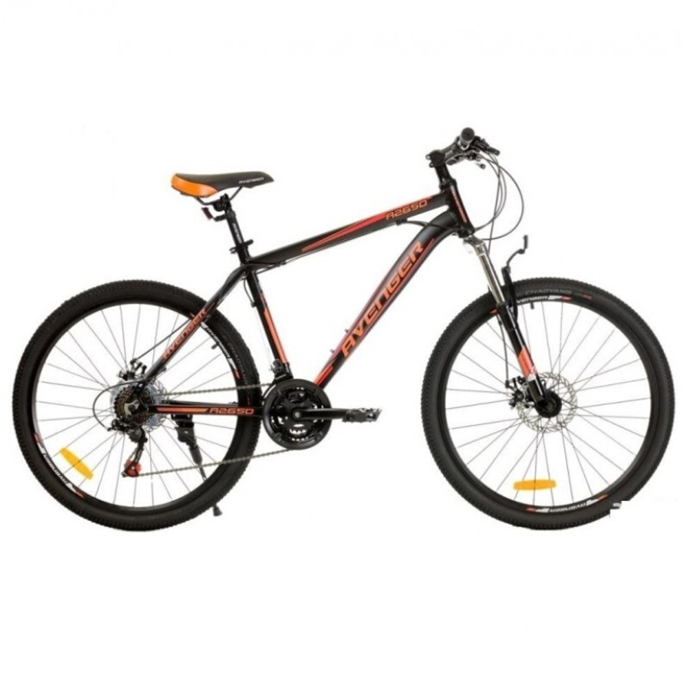 Велосипед 26" AVENGER A265D,серый/красный, 18"