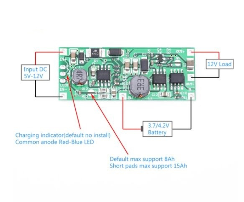 Модуль заряда ET Ch-1SLi-12V