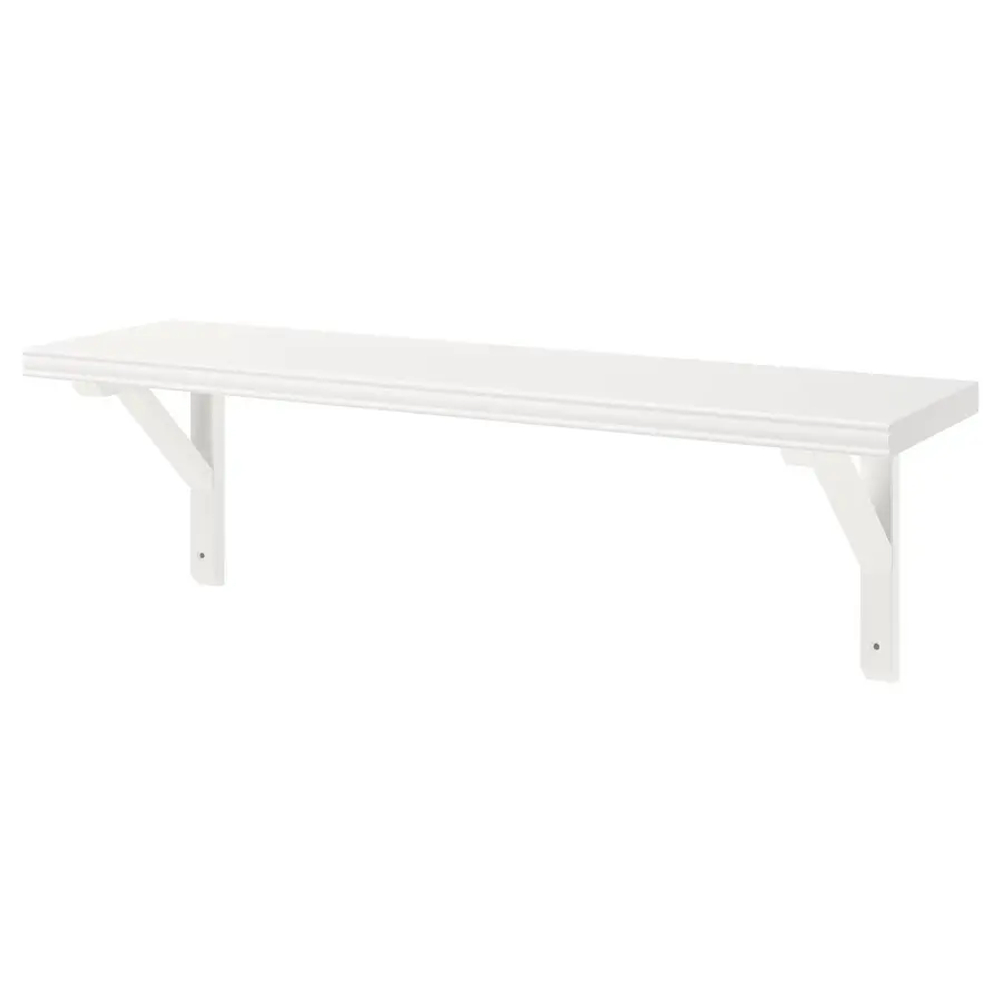 Полка настенная - BERGSHULT/SANDSHULT IKEA/БЕРГСХУЛЬТ/ САНДСХУЛЬТ ИКЕА, 80x20 см, белая