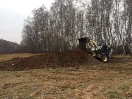 В юго-восточной части «Романовского Парка» обустраивается зимняя горка