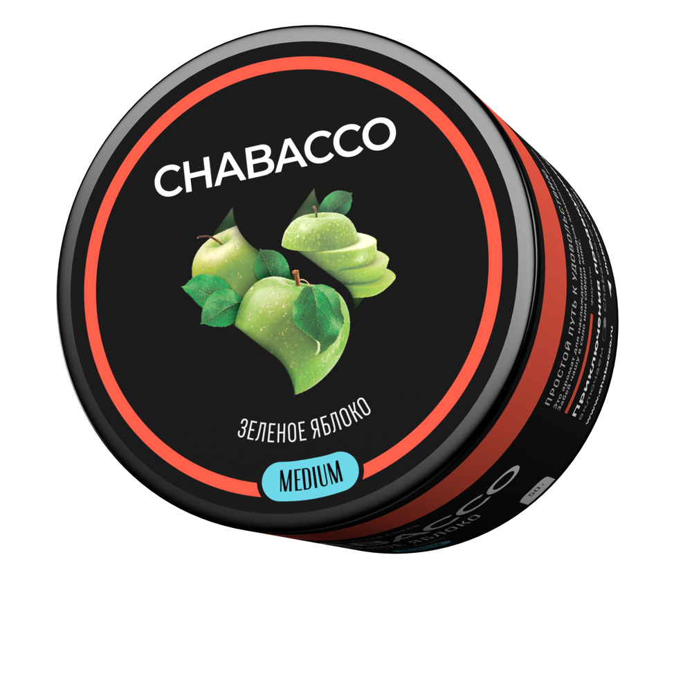 М. Кальянная смесь Chabacco Green Apple (Зеленое яблоко) 50г