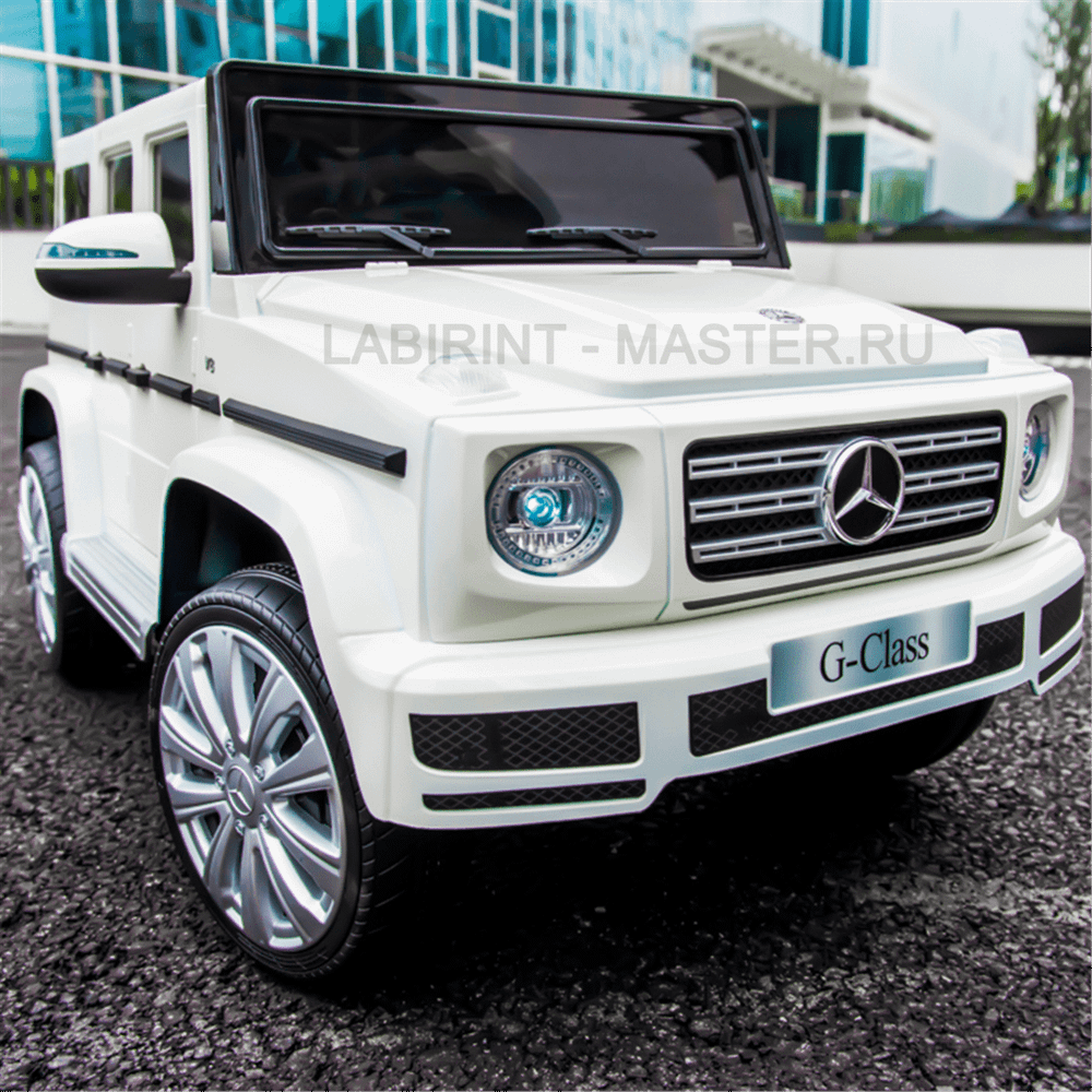 Электромобиль детский "Mercedes-Benz G500" 6V, белый