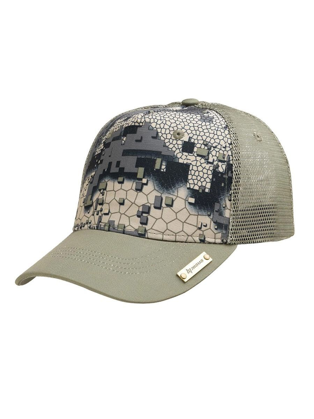 Бейсболка с сеткой Nisus Oliver, зеленый спектр, XL