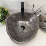 Каменная раковина из речного камня RS-63434 (49*45*16) 0123