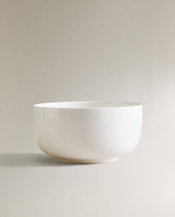 Zara Home миска из костяного фарфора, цвет белый, 15.1 см