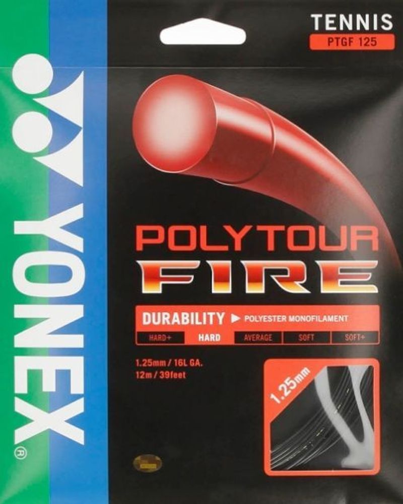 Теннисные струны Yonex Poly Tour Fire (12 m) - black