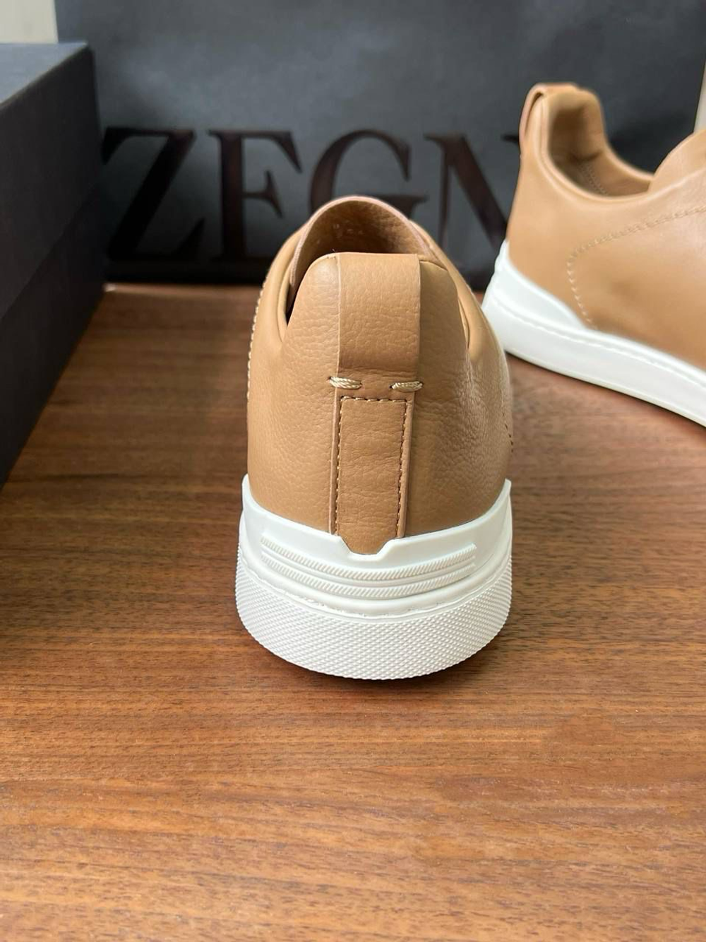 Кеды кожаные Zegna
