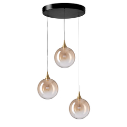 Подвесной светильник MD23001045H-3A brass/champagne