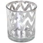 Подсвечник «Зиг-заг» 7*8см цвет серебро