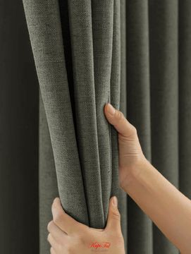 XL-Nemon Blackout 100% (серый) Шторы полный блэкаут под лён