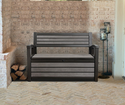 Скамья - сундук Хадсон (Hudson storage bench) 227 л. антрацит 1