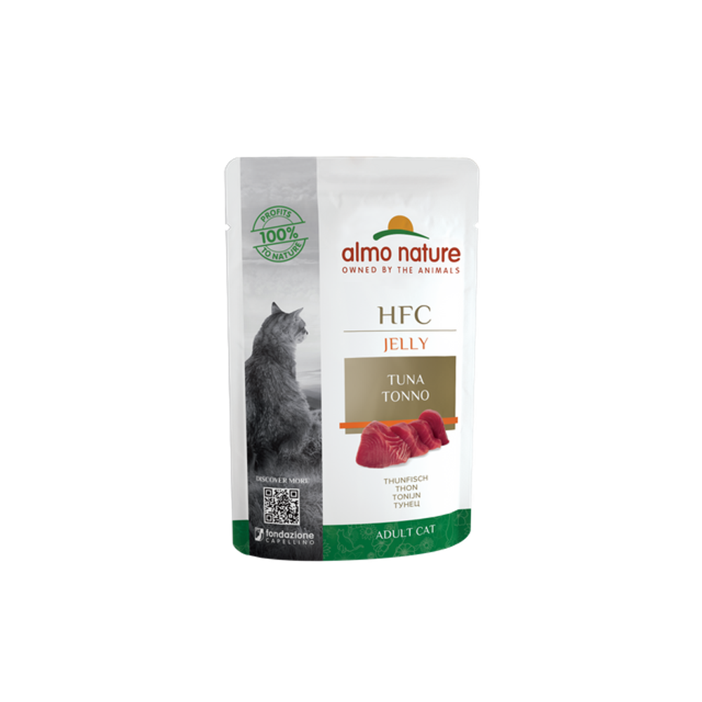 Almo Nature Паучи Тунец в Желе для кошек (Classic Nature Jelly - Tuna) 0,055 кг x 1 шт.