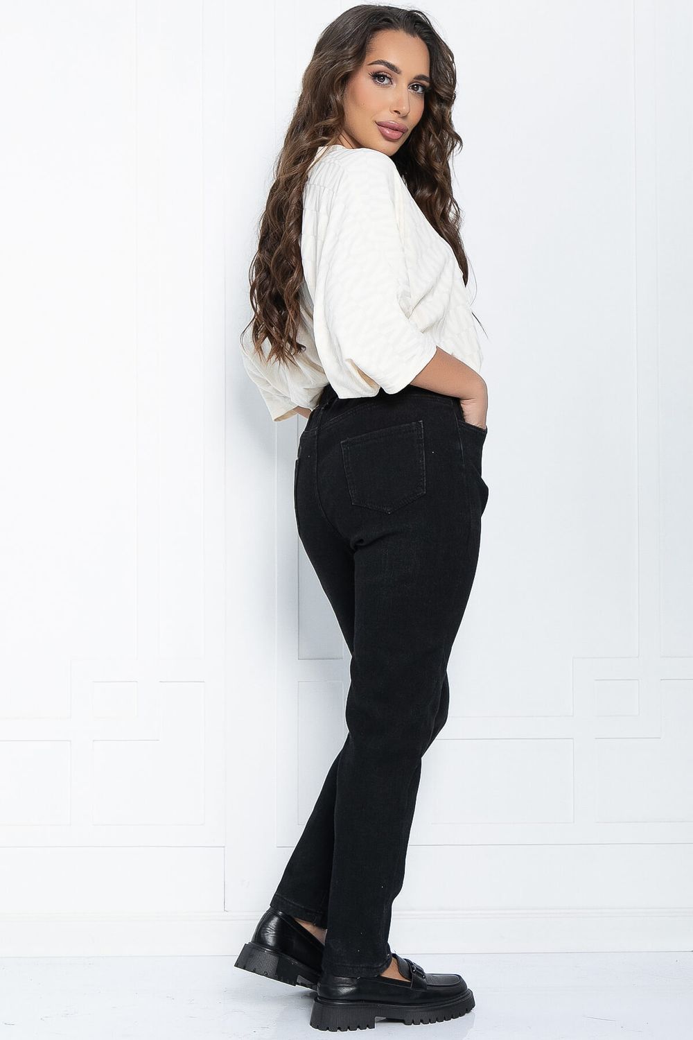 Джинсы Теплый вечер (черные) Б11513 LT Collection