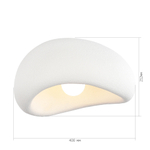 SL1522.502.01 Светильник потолочный ST-Luce белый/белый E27 1*60W WABI SABI