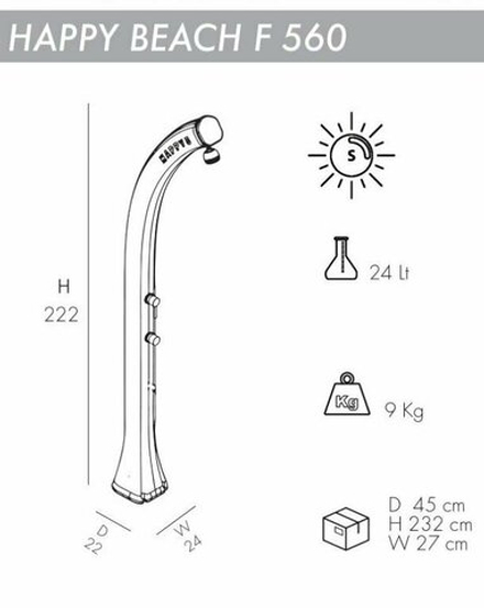 Happy Beach F 560, душ солнечный