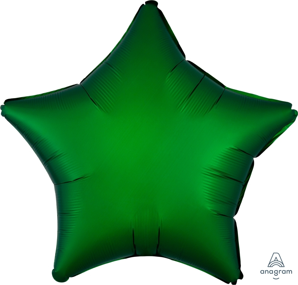 Звезда "Зеленая сатин" 46 см