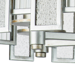 712064 Люстра AGAVE 6х40W E27 СЕРЕБРО С ПАТИНОЙ/ПРОЗРАЧНЫЙ