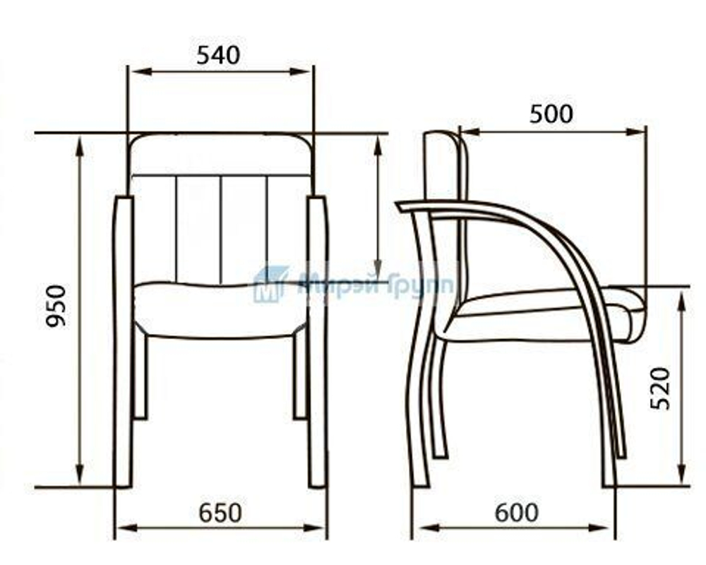 Кресло для руководителя CANNES BD LX