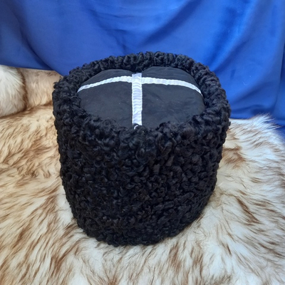 Казачья папаха станичная бытовая из черного натурального каракуля, Краснодар