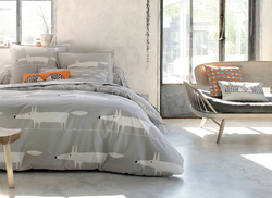 Постельное белье 1.5 спальное Blanc des Vosges Fox Gris