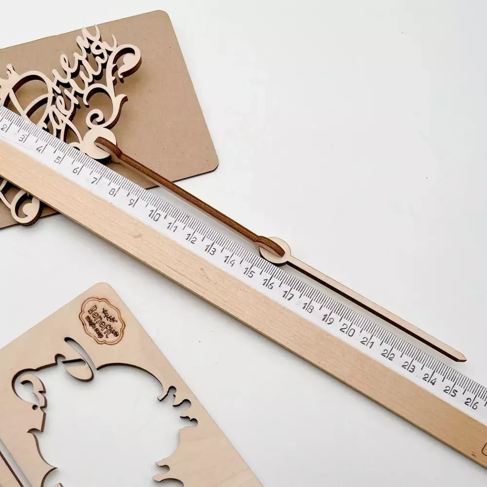 Топпер "С днем Рождения" белый