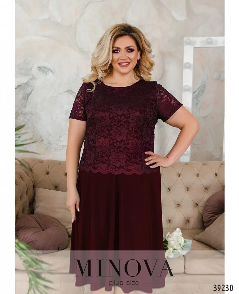 Платье 420-бордо Minova