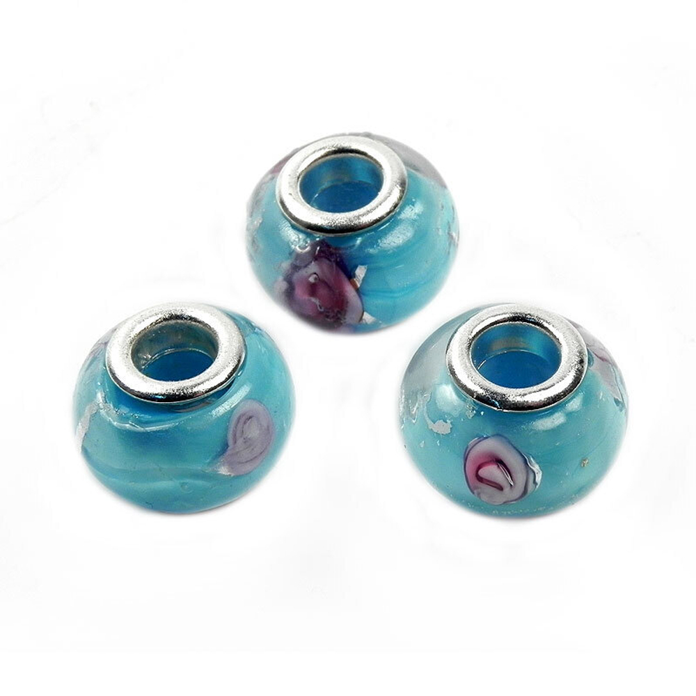 Бусина "Бутончики" лэмпворк асс.