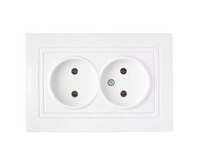 Розетка Bylectrica УЮТ РС16-343 2мест. бел.