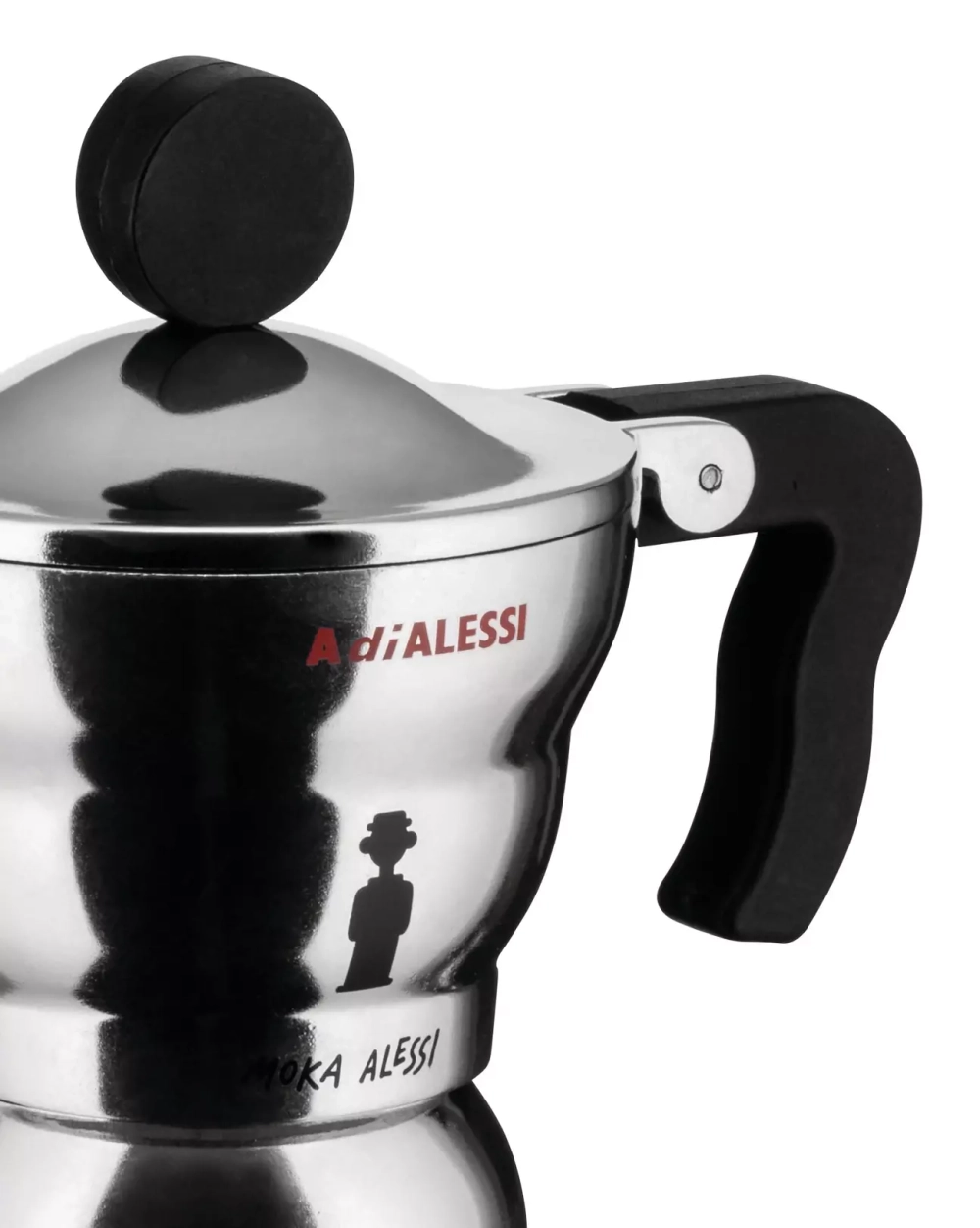 Alessi - Алюминиевая Турка кофеварка  высокого давления Moka Alessi на 6 чашек. / артикул   AAM33/6  / GTIN 8003299968084