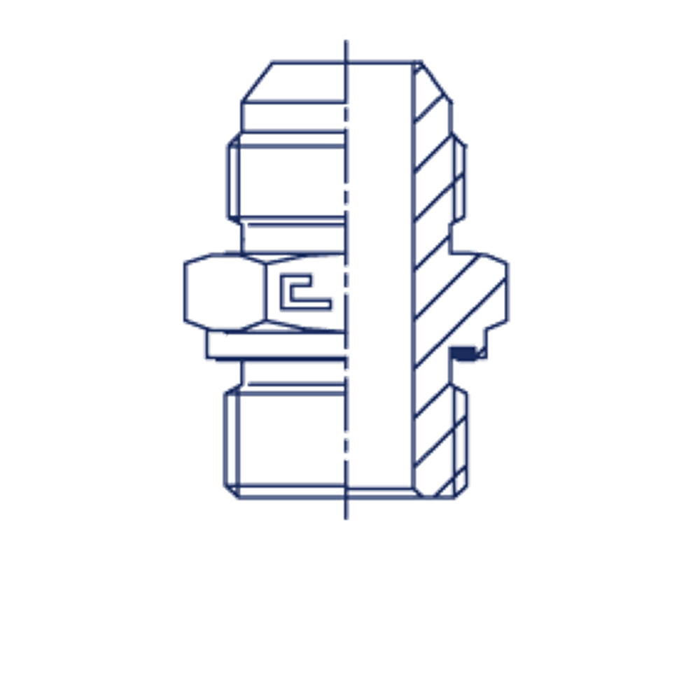 Штуцер FE JIC 1.5/8 - BSP 1.1/4