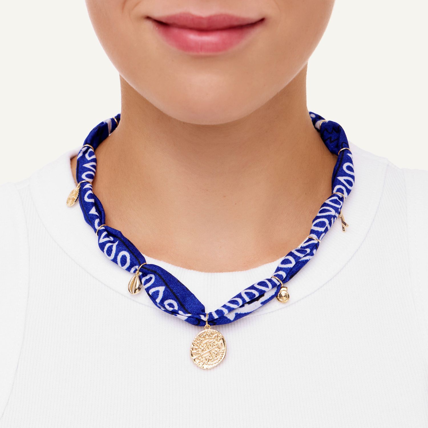 Колье Bandana Necklace - Blue