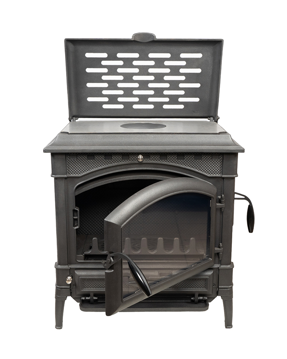 Чугунная отопительная печь Fireway JAZZ II с варочной поверхностью