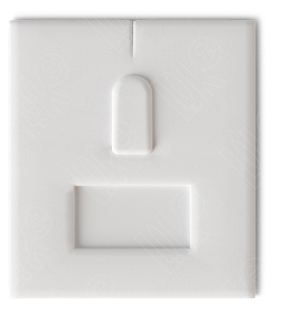 Вкладыш 03/наклонный/для кольца/язычок/окошко для бирки/прорезь для нитки