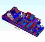 Коммерческий надувной парк «Космоленд», 48,6*23,7*7,5 м