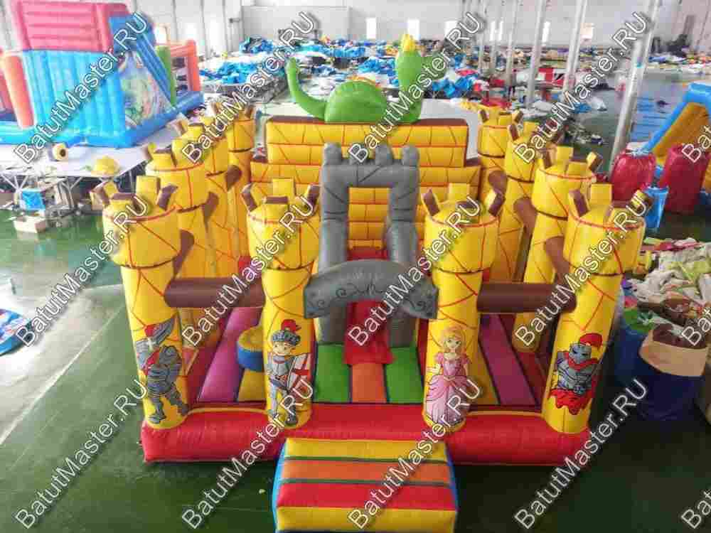 Коммерческий надувной батут "Замок дракона"