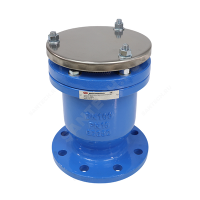 Вантуз автоматический однокамерный двойного действия чугун 6011 Ду 200 Ру10/16 фл вертикальный Benarmo