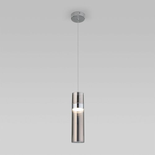Подвесной светильник 50244/1 LED хром/дымчатый