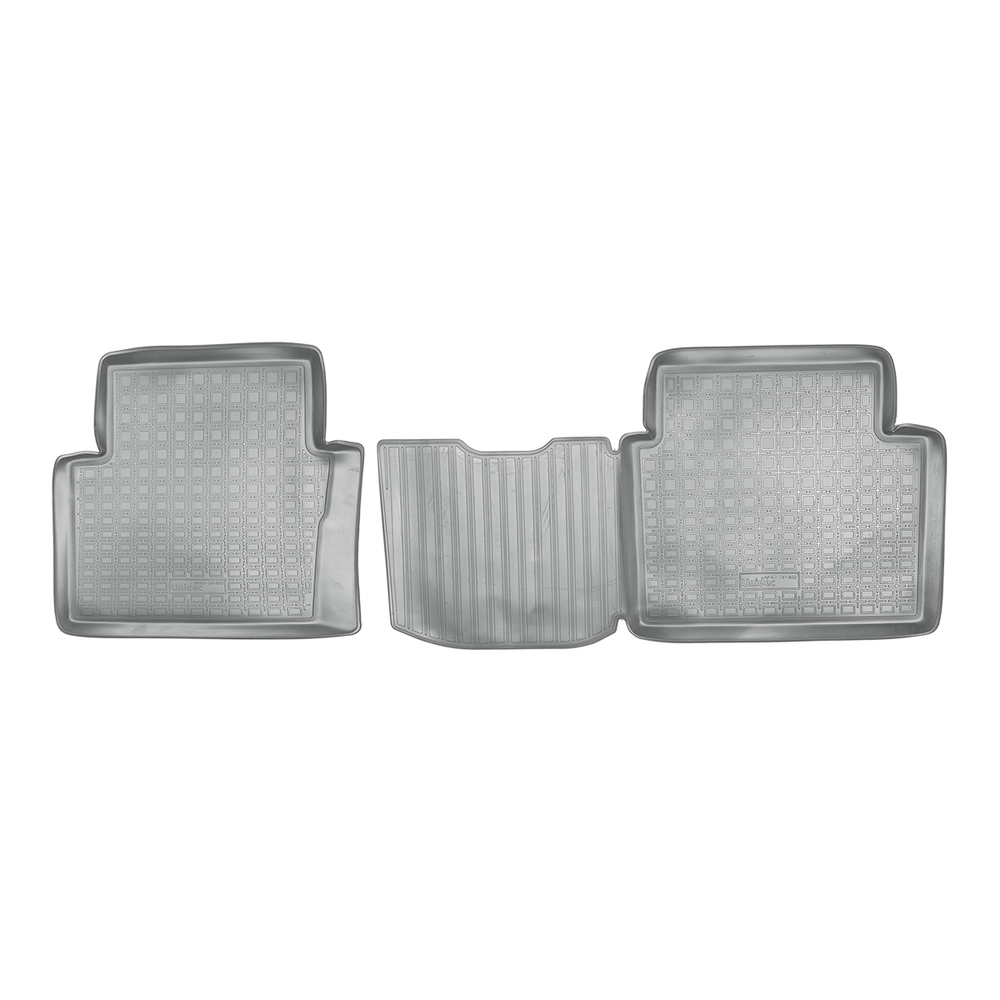 Ковры в салон Norplast/Unidec для Nissan Qashqai+2 (2008-), Серый, задние, арт.NPA01-C61-602-G