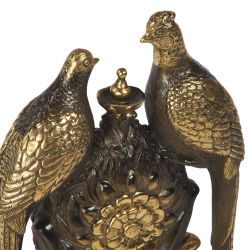 Часы настольные Павлины Бронза