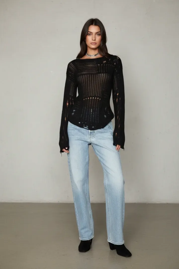 Свободный женский свитер «DESP»