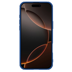 Чехол синего цвета с сдвижной шторкой для камеры от Nillkin для iPhone 16 Pro, серия CamShield Pro Case