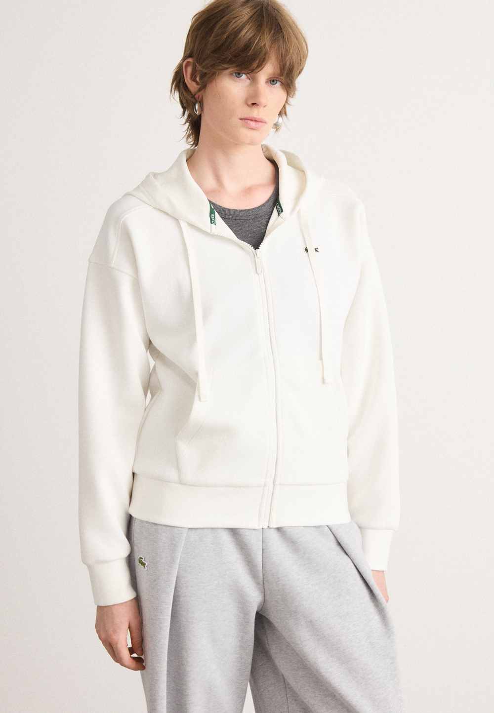 Lacoste Толстовка на молнии - Молочный (LA221J04F-A11)