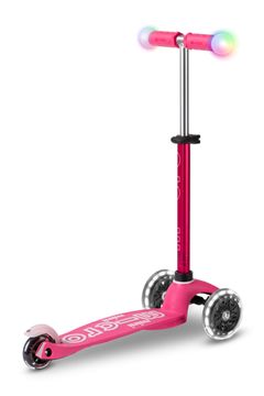 Самокат Mini Micro Deluxe Magic LED розовый
