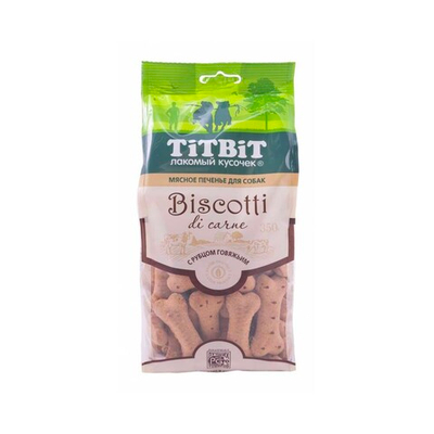 TiTBiT Печенье Бискотти с рубцом говяжьим