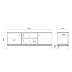 Тумба под ТВ CRYSTAL CR017