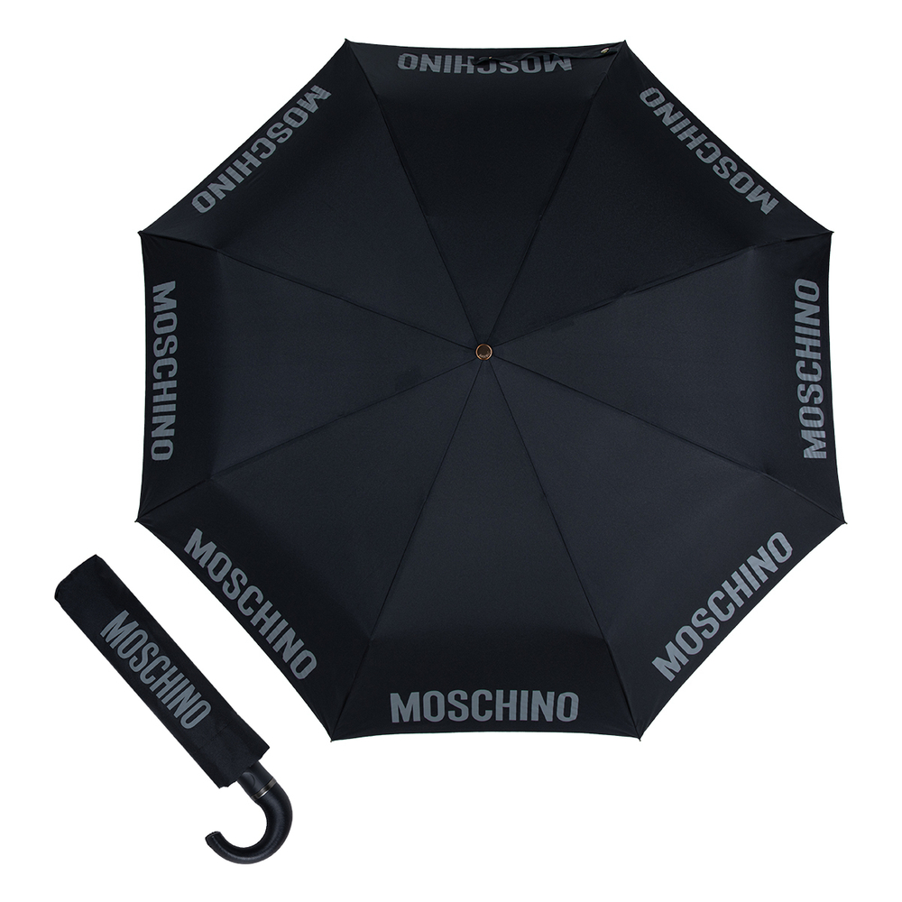 Зонт складной Moschino 8064-ToplessA Logo Black Moschino