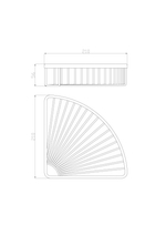 Полка для ванной угловая WONZON & WOGHAND, Хром (WW-4118)
