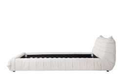 Двуспальная кровать RBD029 New Vintage Ivory leather